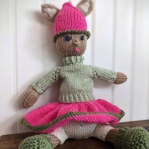 Meet Rose - Hand made Tricot doll baby birthday gift 20 inches -